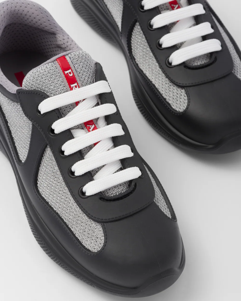 Prada America's Cup Soft rubber and bike fabric sneakers